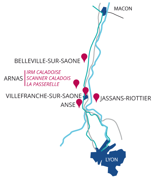 Carte des cabinets de radiologie